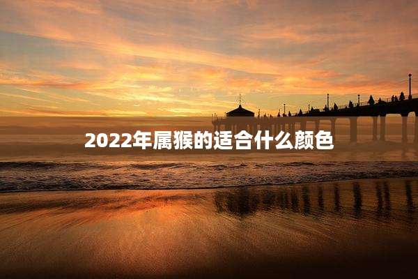 2022年属猴的适合什么颜色