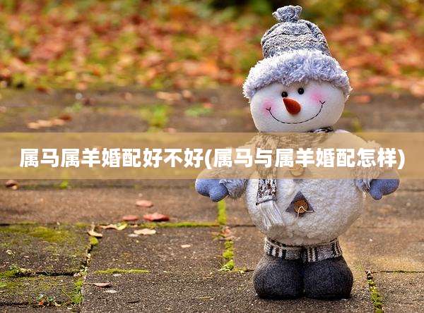 属马属羊婚配好不好(属马与属羊婚配怎样)