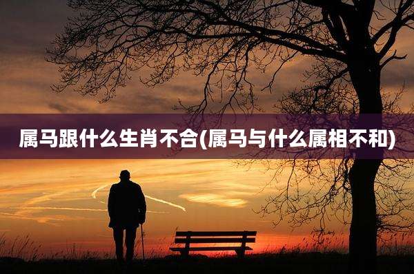 属马跟什么生肖不合(属马与什么属相不和)