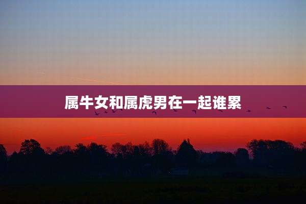 属牛女和属虎男在一起谁累