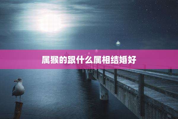 属猴的跟什么属相结婚好