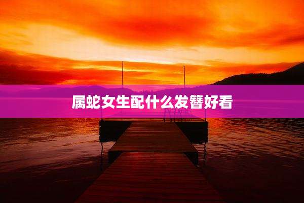 属蛇女生配什么发簪好看