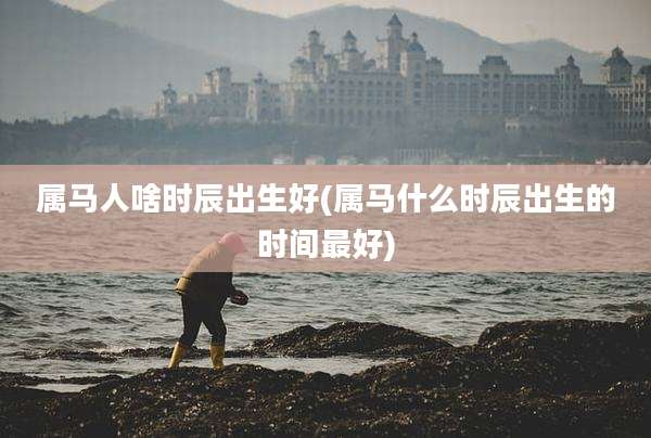 属马人啥时辰出生好(属马什么时辰出生的时间最好)