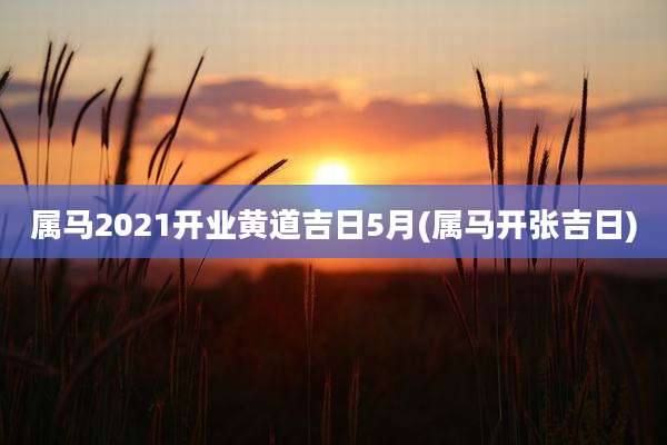 属马2021开业黄道吉日5月(属马开张吉日)