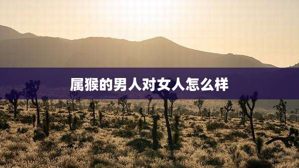 属猴的男人对女人怎么样