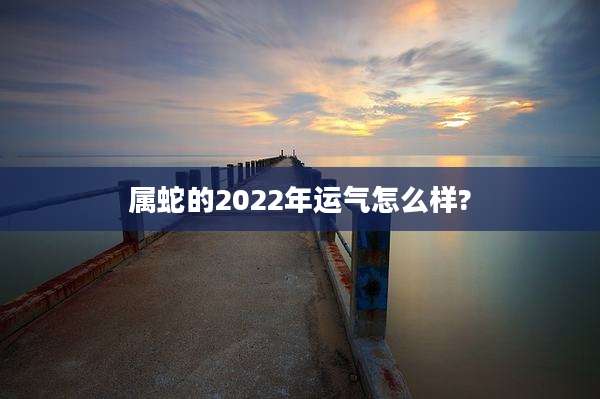 属蛇的2022年运气怎么样?