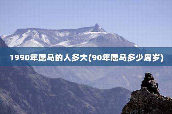 1990年属马的人多大(90年属马多少周岁)