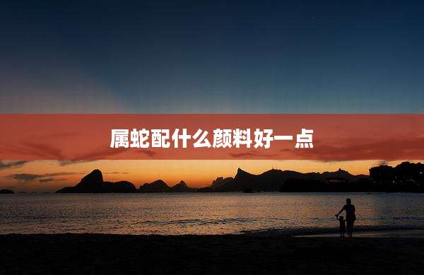 属蛇配什么颜料好一点