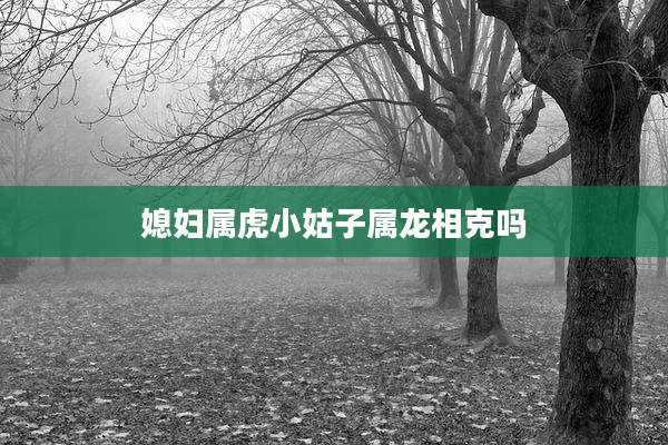 媳妇属虎小姑子属龙相克吗