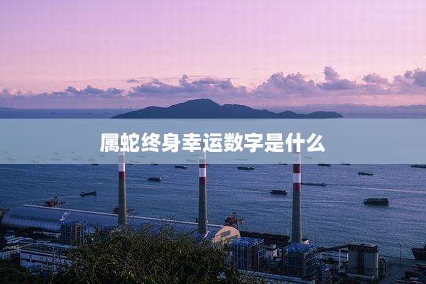 属蛇终身幸运数字是什么