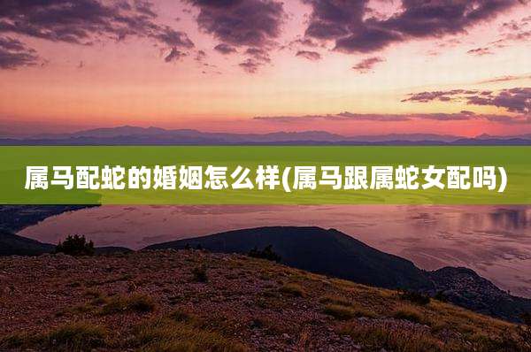 属马配蛇的婚姻怎么样(属马跟属蛇女配吗)