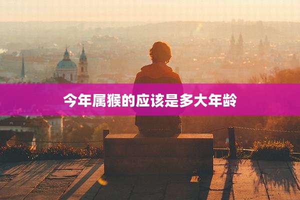 今年属猴的应该是多大年龄