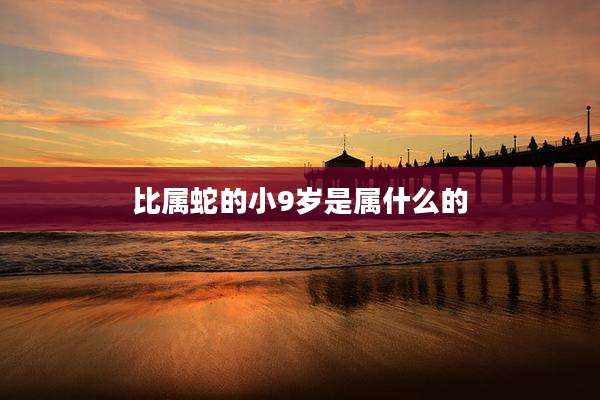 比属蛇的小9岁是属什么的