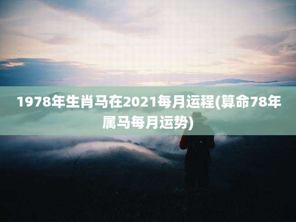 1978年生肖马在2021每月运程(算命78年属马每月运势)