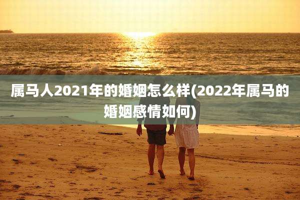 属马人2021年的婚姻怎么样(2022年属马的婚姻感情如何)