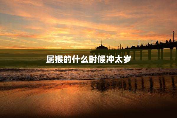 属猴的什么时候冲太岁