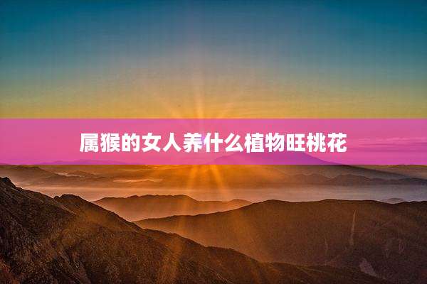 属猴的女人养什么植物旺桃花