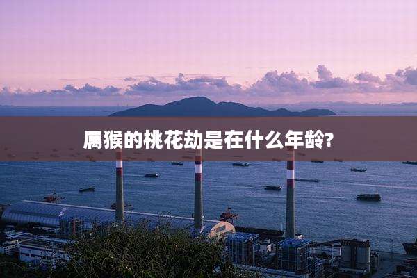 属猴的桃花劫是在什么年龄?