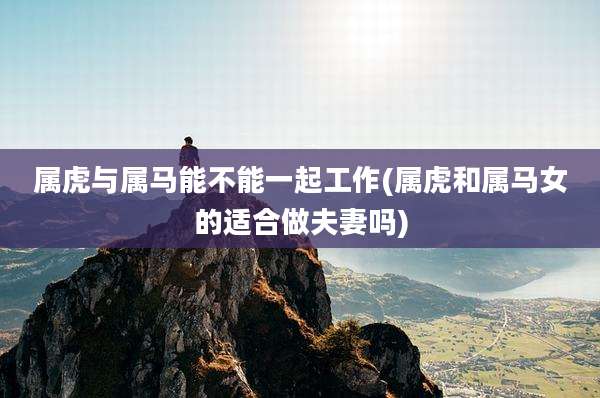 属虎与属马能不能一起工作(属虎和属马女的适合做夫妻吗)