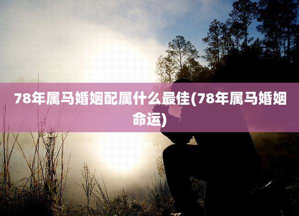 78年属马婚姻配属什么最佳(78年属马婚姻命运)