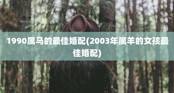 1990属马的最佳婚配(2003年属羊的女孩最佳婚配)