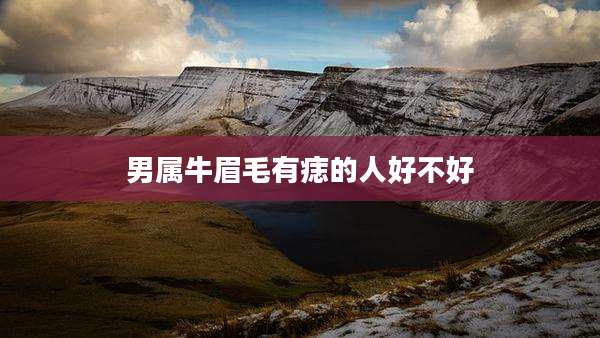 男属牛眉毛有痣的人好不好