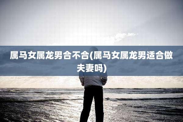 属马女属龙男合不合(属马女属龙男适合做夫妻吗)