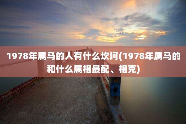 1978年属马的人有什么坎坷(1978年属马的和什么属相最配、相克)