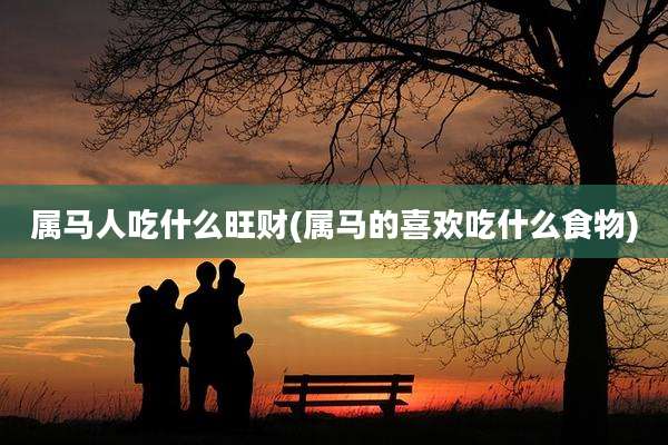 属马人吃什么旺财(属马的喜欢吃什么食物)