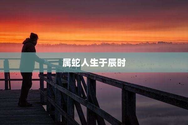 属蛇人生于辰时