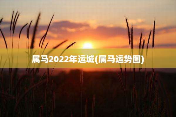 属马2022年运城(属马运势图)