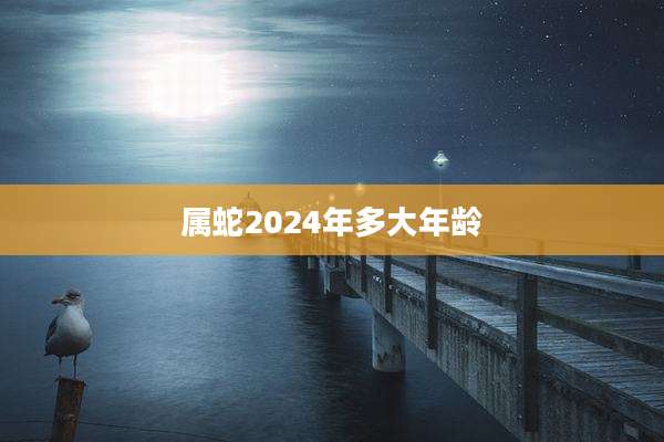 属蛇2024年多大年龄