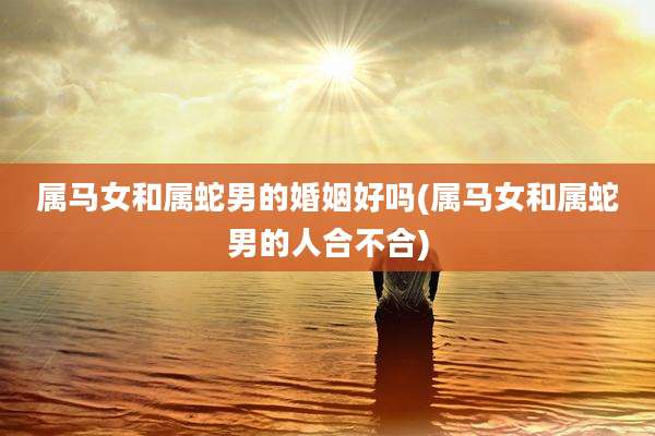 属马女和属蛇男的婚姻好吗(属马女和属蛇男的人合不合)