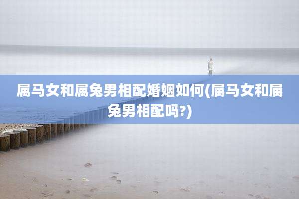 属马女和属兔男相配婚姻如何(属马女和属兔男相配吗?)