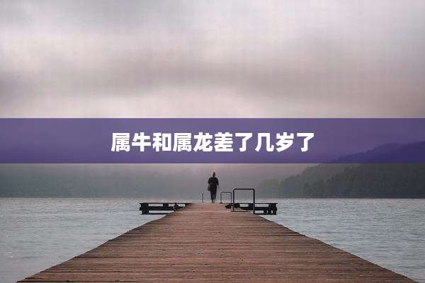 属牛和属龙差了几岁了