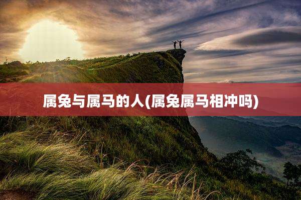 属兔与属马的人(属兔属马相冲吗)