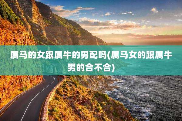 属马的女跟属牛的男配吗(属马女的跟属牛男的合不合)