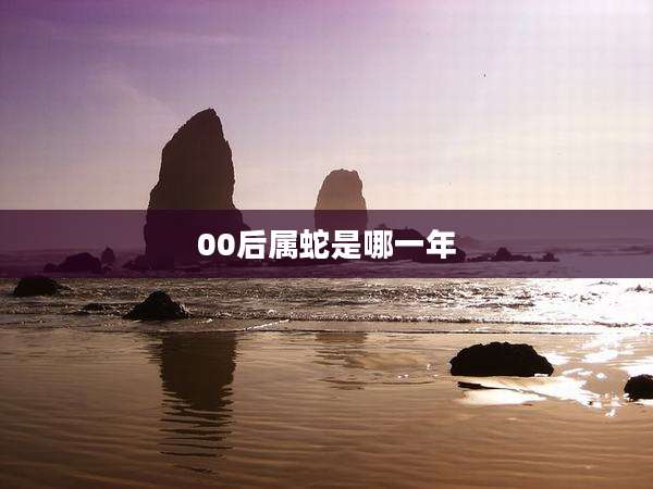 00后属蛇是哪一年
