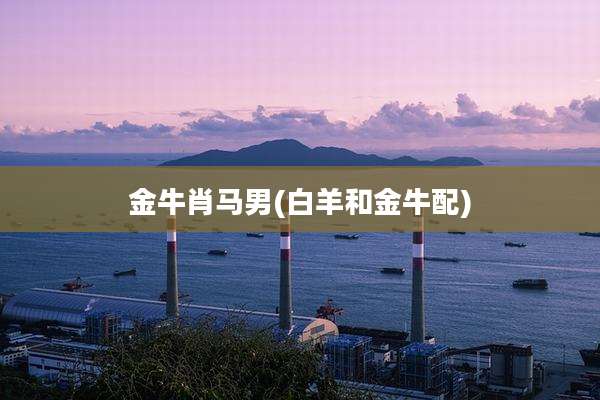 金牛肖马男(白羊和金牛配)