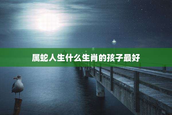 属蛇人生什么生肖的孩子最好