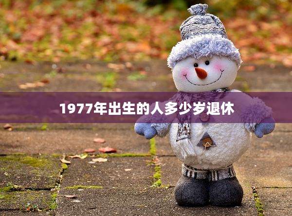 1977年出生的人多少岁退休