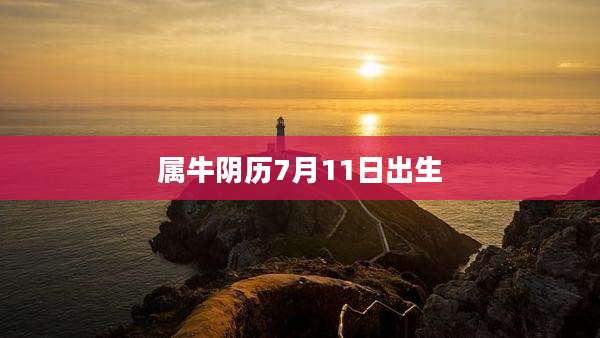 属牛阴历7月11日出生
