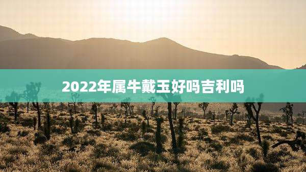 2022年属牛戴玉好吗吉利吗