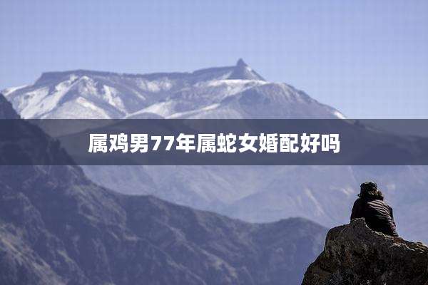 属鸡男77年属蛇女婚配好吗
