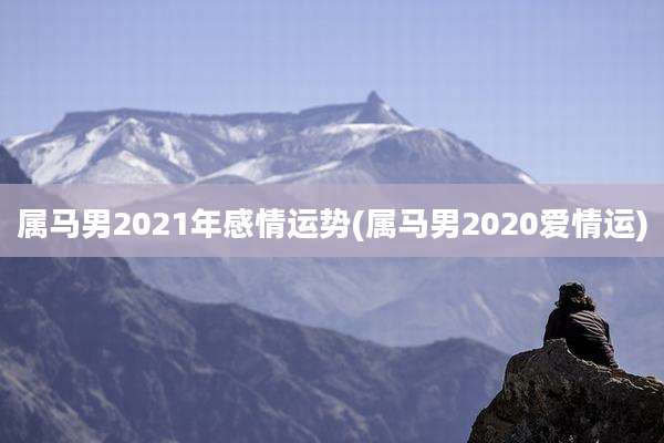 属马男2021年感情运势(属马男2020爱情运)