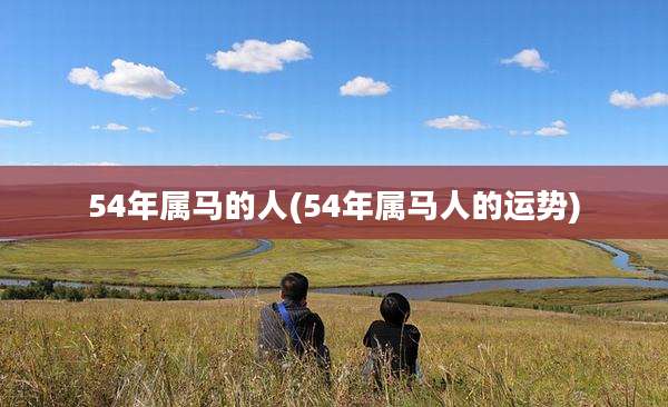 54年属马的人(54年属马人的运势)