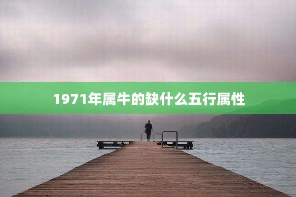 1971年属牛的缺什么五行属性