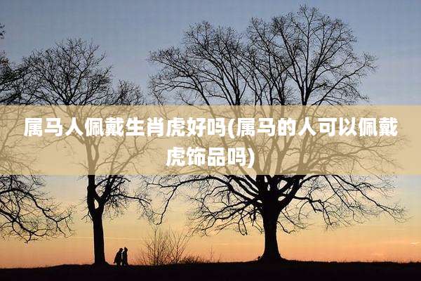 属马人佩戴生肖虎好吗(属马的人可以佩戴虎饰品吗)