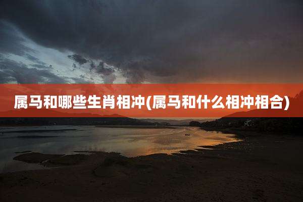 属马和哪些生肖相冲(属马和什么相冲相合)