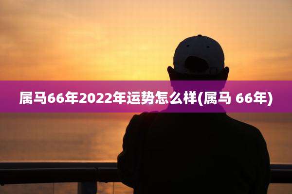 属马66年2022年运势怎么样(属马 66年)